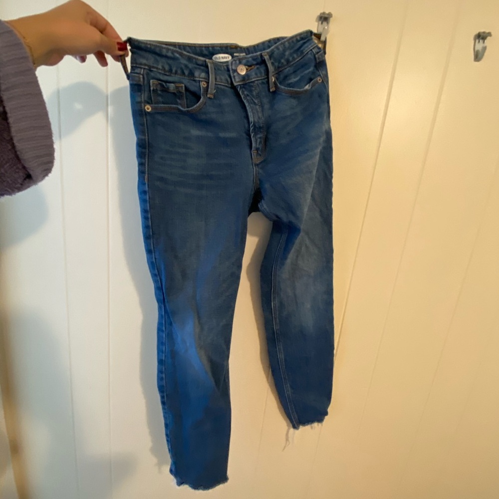 Raw hem denim